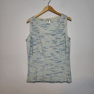 ST JOHN SPORT Sleeveless Scoop Neck Wool Sweater Size L